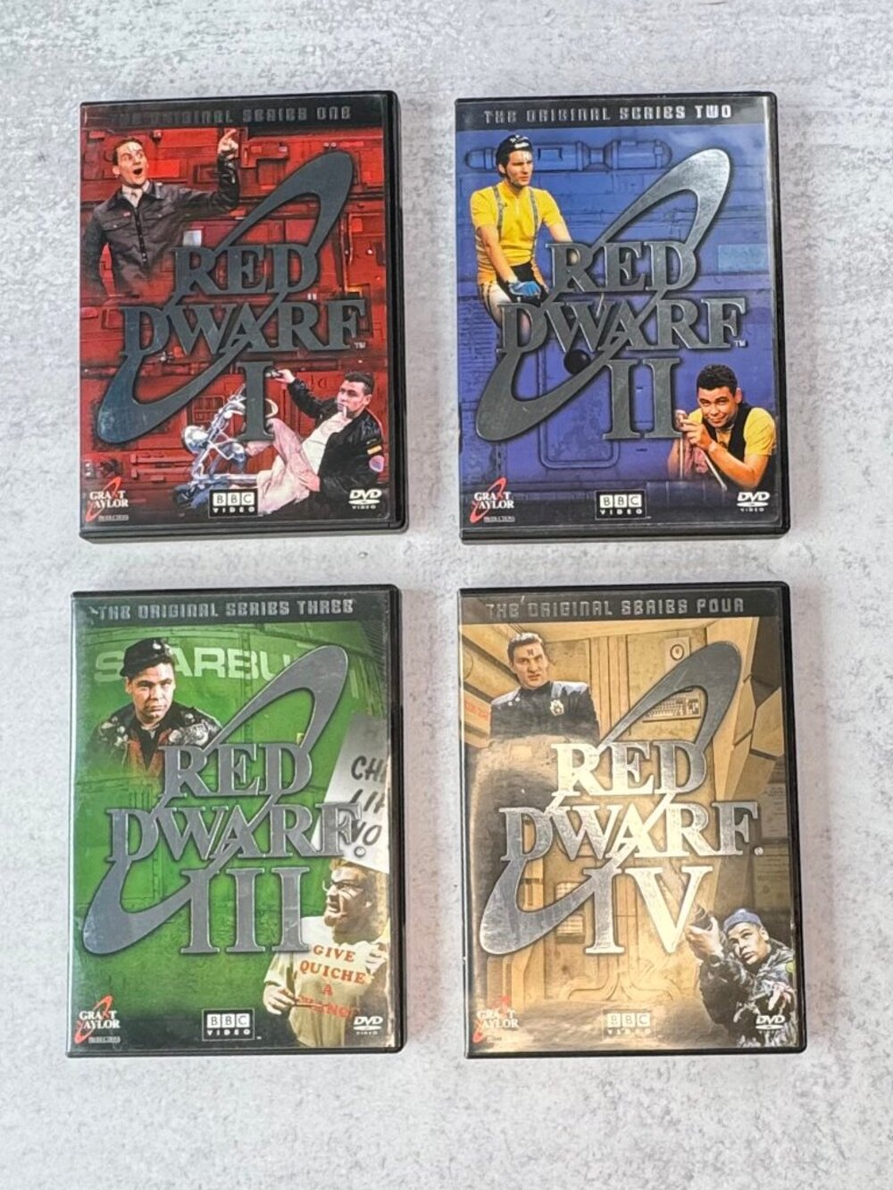 Red Dwarf Series 1–4 DVD Lot BBC Sci-Fi Comedy Great Condition